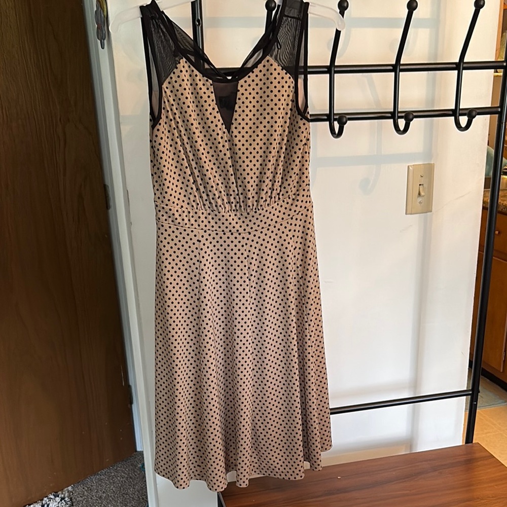 Enfocus Studio Black and Tan Halter Sundress